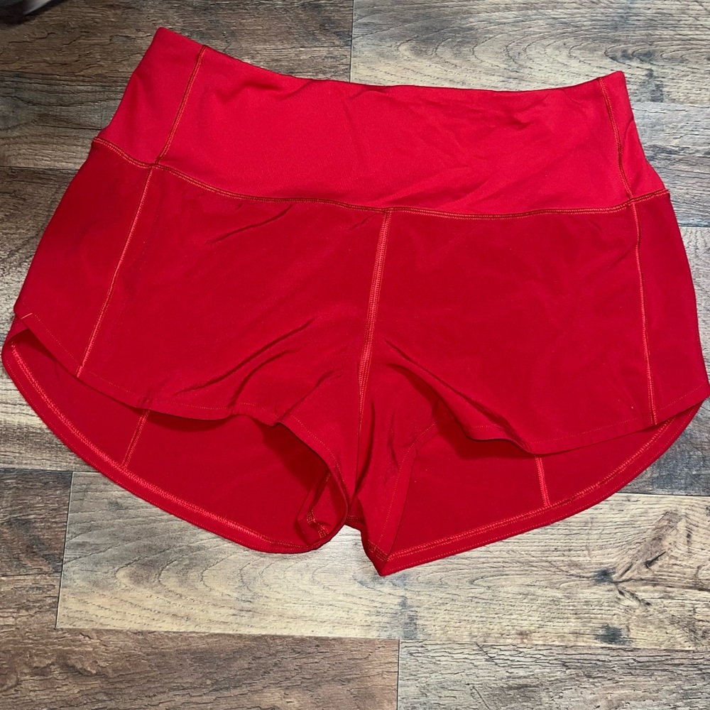 lululemon athletica Speed Up Shorts Low rise Red 8